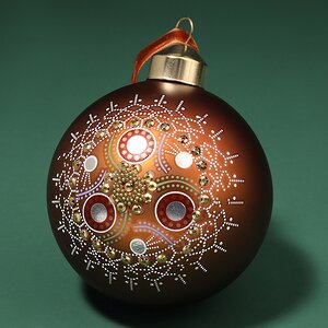 Набор стеклянных шаров Avaratto 8 см карамельный, 2 шт Kaemingk фото 4