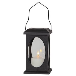 Декоративный фонарь со свечой Dafna 23 см черный Star Trading фото 2