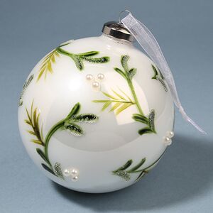 Набор стеклянных шаров Ла Браншетт Ноэль 10 см, 2 шт Kaemingk фото 2