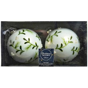 Набор стеклянных шаров Ла Браншетт Ноэль 10 см, 2 шт Kaemingk фото 3