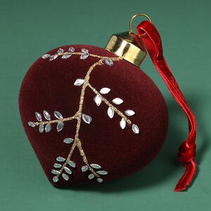 Набор стеклянных шаров Capottera 8 см бордовый, 3 шт Kaemingk фото 2