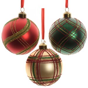Набор стеклянных шаров Шотландские Краски 8 см, 12 шт, уцененный Kaemingk фото 2