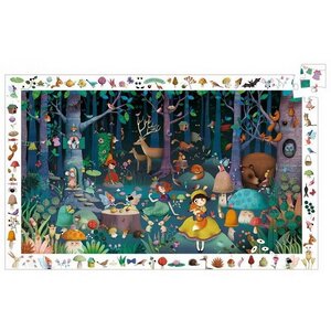 Пазл-игра на наблюдательность Таинственный лес, 100 элементов Djeco фото 1