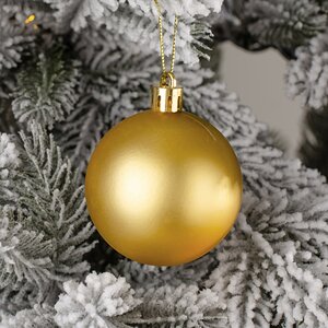 Набор пластиковых шаров Celebration 6 см золото, 12 шт Winter Deco фото 5