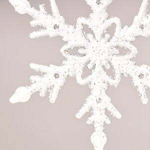 Набор елочных игрушек Снежинки Allerona 12 см, 2 шт Winter Deco фото 3