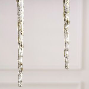 Набор елочных игрушек Сосульки Liquid Gold 30 см, 2 шт Winter Deco фото 4