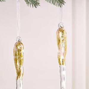Набор елочных игрушек Сосульки Golden Blink 30 см, 2 шт Winter Deco фото 3