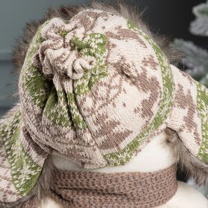 Дверной стоппер Снеговик Брайан в ушанке 33 см Winter Deco фото 8