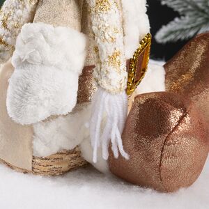 Новогодняя фигура Снеговик Билли в шляпе 33 см Winter Deco фото 4