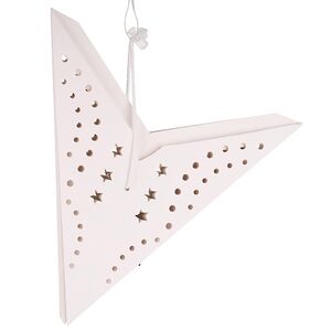 Бумажная звезда Balbeggi 45 см белая Winter Deco фото 4