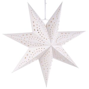 Бумажная звезда Balbeggi 45 см белая Winter Deco фото 3