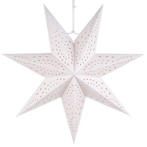 Бумажная звезда Balbeggi 45 см белая Winter Deco фото 1