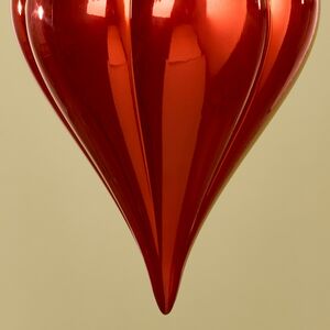 Елочная игрушка Сосулька Medley 23 см красная, пластик Winter Deco фото 3