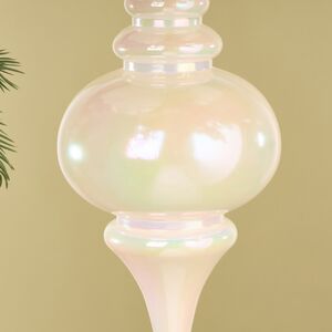 Елочная игрушка Сосулька Muliphein 25 см белая, пластик Winter Deco фото 3