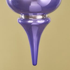 Елочная игрушка Сосулька Muliphein 25 см фиолетовая, пластик Winter Deco фото 4