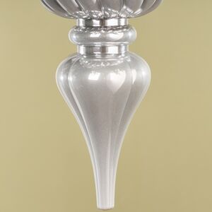 Елочная игрушка Сосулька Capella 26 см серебряная, пластик Winter Deco фото 3