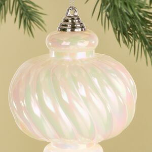 Елочная игрушка Сосулька Capella 26 см белая, пластик Winter Deco фото 4