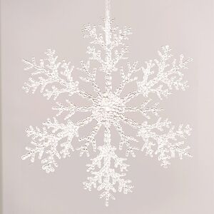 Набор елочных игрушек Снежинки Bright Cristal 32 см, 2 шт Winter Deco фото 2