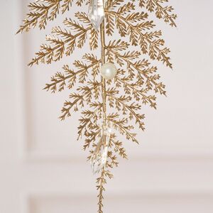 Елочное украшение Листья Brandonne 31 см, 3 шт Winter Deco фото 2