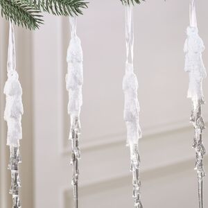 Набор елочных игрушек Сосульки - Bellarosa 19 см, 4 шт Winter Deco фото 2