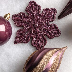 Набор елочных игрушек Christmas Cheer 6-14 см фиолетовый, 44 шт, пластик Winter Deco фото 4