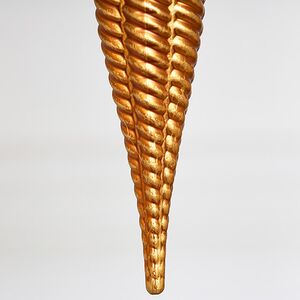 Елочная игрушка Сосулька Fattura Coste - Antique Cooper 15 см, 4 шт, пластик Winter Deco фото 4