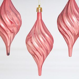 Елочные игрушки Сосульки Melodia di Ghiaccio 13 см розовый, 3 шт, пластик Winter Deco фото 2