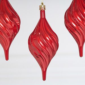 Елочные игрушки Сосульки Melodia di Ghiaccio 13 см красный, 3 шт, пластик Winter Deco фото 2