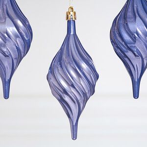 Елочные игрушки Сосульки Melodia di Ghiaccio 13 см фиолетовый, 3 шт, пластик Winter Deco фото 2