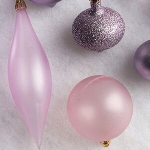 Набор пластиковых шаров Кастелло: Purple Afflatus 6-14 см, 26 шт Winter Deco фото 2