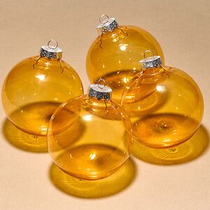 Елочные ПЭТ шары Albertine - Янтарный Берег 10 см, 4 шт Winter Deco фото 6