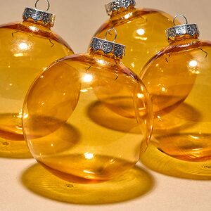 Елочные ПЭТ шары Albertine - Янтарный Берег 10 см, 4 шт Winter Deco фото 5