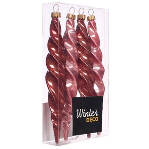 Елочные игрушки Сосульки - Monte Roberto 17 см, 4 шт, пластик Winter Deco фото 3