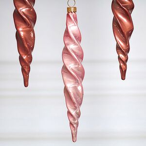 Елочные игрушки Сосульки - Monte Roberto 17 см, 4 шт, пластик Winter Deco фото 4