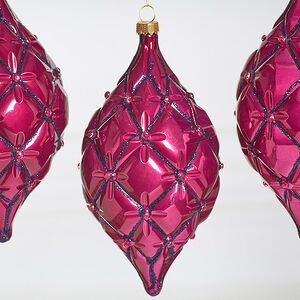 Елочные игрушки Сосульки Sarentino - Розовый Вечер 15 см, 3 шт, пластик Winter Deco фото 4