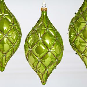 Елочные игрушки Сосульки Sarentino - Зеленый Вихрь 15 см, 3 шт, пластик Winter Deco фото 4