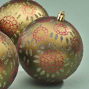 Елочные шары Limena - Jesico 10 см, 4 шт, пластик Winter Deco фото 5