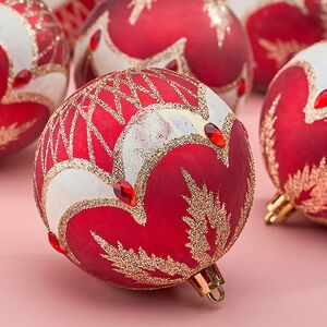 Елочные шары Dronero - Caluso 8 см, 6 шт, пластик Winter Deco фото 5