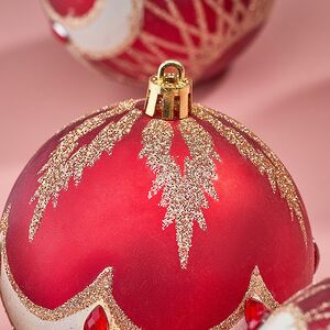 Елочные шары Dronero - Caluso 8 см, 6 шт, пластик Winter Deco фото 4