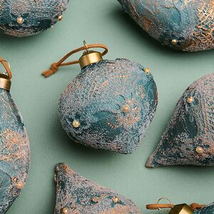 Елочные шары Tesori Antichi 8-12 см, 12 шт, подарочная коробка, стекло Winter Deco фото 6