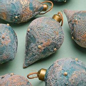 Елочные шары Tesori Antichi 8-12 см, 12 шт, подарочная коробка, стекло Winter Deco фото 2