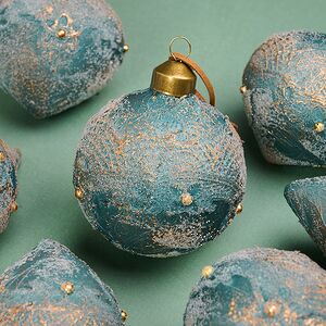 Елочные шары Tesori Antichi 8-12 см, 12 шт, подарочная коробка, стекло Winter Deco фото 4