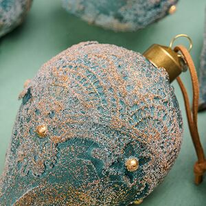 Елочные шары Tesori Antichi 8-12 см, 12 шт, подарочная коробка, стекло Winter Deco фото 5