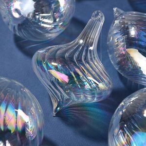 Елочные игрушки Fiume-Veneto Chiaro 8 см, 12 шт, подарочная коробка, стекло Winter Deco фото 2