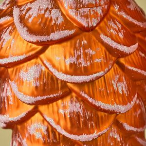 Елочная игрушка Шишка Crispina 18 см янтарно-золотая, 2 шт, пластик Winter Deco фото 3