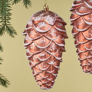 Елочная игрушка Шишка Crispina 18 см, 2 шт, пластик Winter Deco фото 2