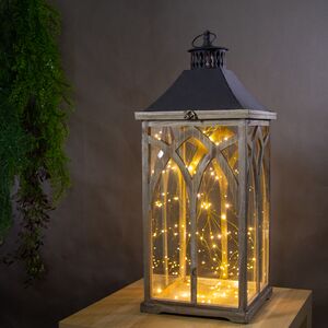 Деревянный подсвечник фонарь Империо 72 см Edelman фото 2