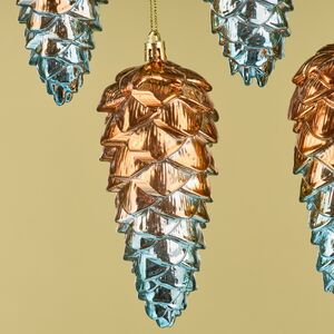 Елочная игрушка Шишка Faleron - Galatone 14 см, 4 шт, пластик Winter Deco фото 2