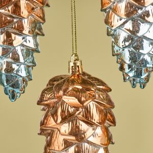 Елочная игрушка Шишка Faleron - Galatone 14 см, 4 шт, пластик Winter Deco фото 3