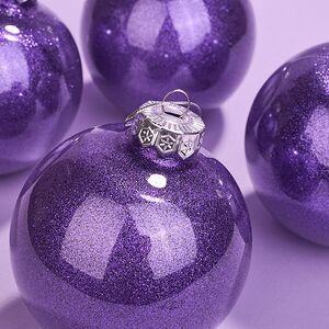 Елочные ПЭТ шары Albertine - Amethyst Haze 10 см, 4 шт, пластик Winter Deco фото 4